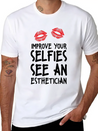 Beautician Gift Top Estheticial Selfies Lightweight Cotton T-Shirt – Daily Comfort Graphic Shirt