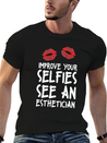 Beautician Gift Top Estheticial Selfies Lightweight Cotton T-Shirt – Daily Comfort Graphic Shirt