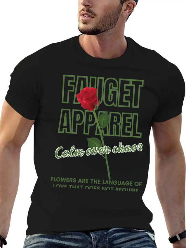 Beauty Of Nature Apparel. Beautiful Flower Lightweight Cotton T-Shirt – Daily Comfort Graphic Shirt