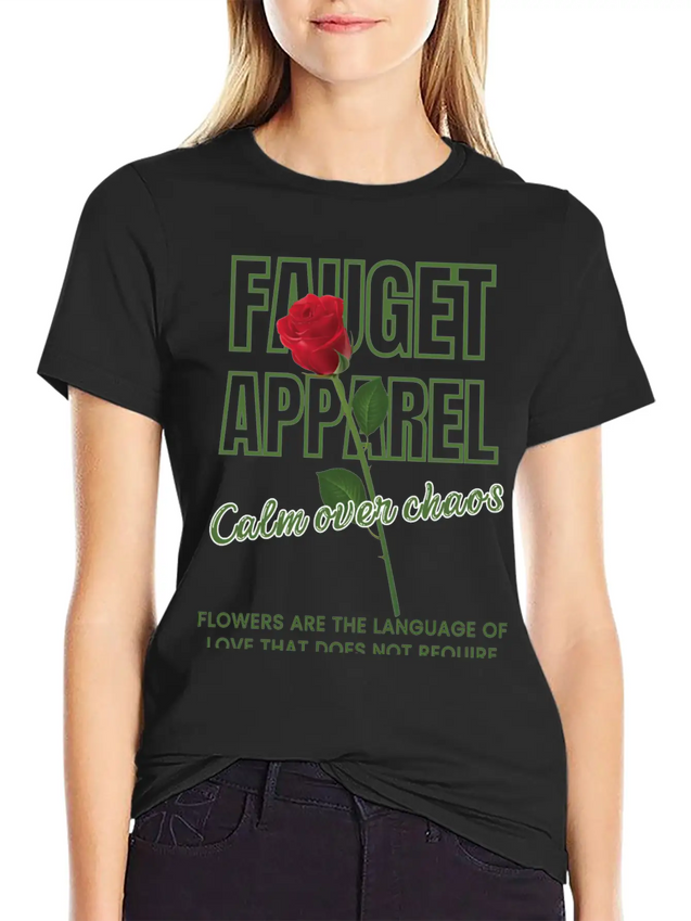 Beauty Of Nature Apparel. Beautiful Flower Lightweight Cotton T-Shirt – Daily Comfort Graphic Shirt