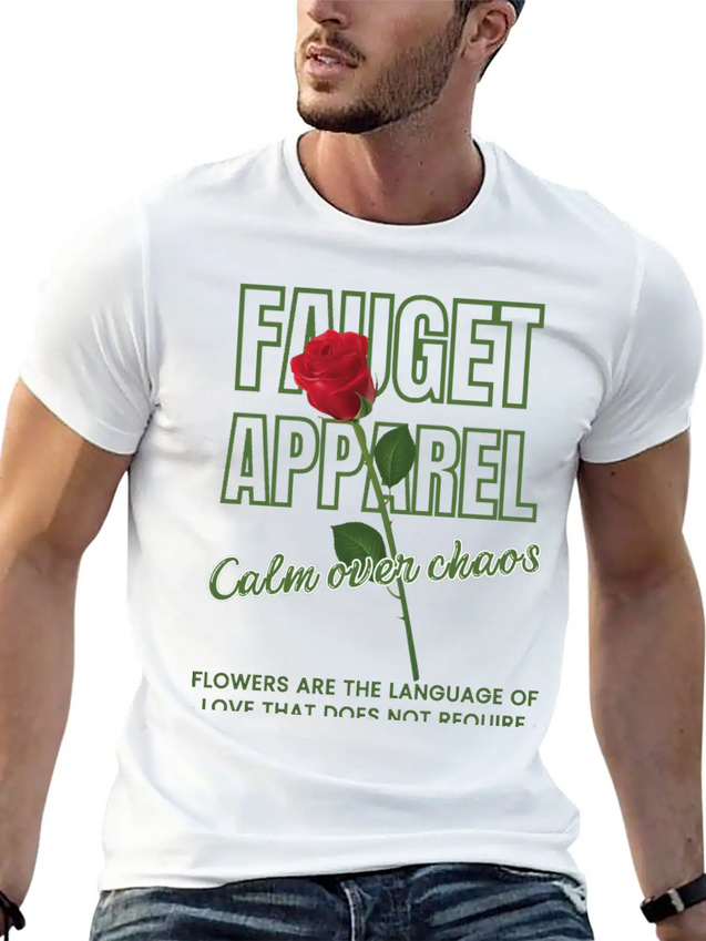 Beauty Of Nature Apparel. Beautiful Flower Lightweight Cotton T-Shirt – Daily Comfort Graphic Shirt