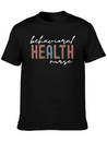 Behavioral Health Nurse Psychiatric Nursing Therap Lightweight Cotton T-Shirt – Daily Comfort Graphic Shirt