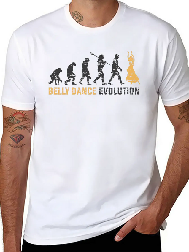 Belly Dance Evolution Dance Gift Lightweight Cotton T-Shirt – Daily Comfort Graphic Shirt