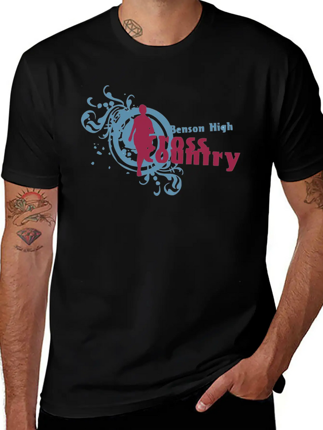 Benson High Cross Country Lightweight Cotton T-Shirt – Daily Comfort Graphic Shirt