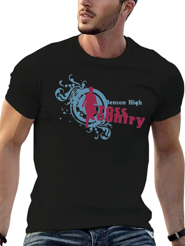 Benson High Cross Country Lightweight Cotton T-Shirt – Daily Comfort Graphic Shirt