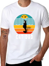 Best Cat Dad Ever Lightweight Cotton T-Shirt – Daily Comfort Graphic Shirt