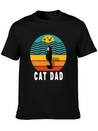 Best Cat Dad Ever Lightweight Cotton T-Shirt – Daily Comfort Graphic Shirt