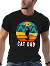 Best Cat Dad Ever Lightweight Cotton T-Shirt – Daily Comfort Graphic Shirt