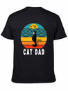 Best Cat Dad Ever Lightweight Cotton T-Shirt – Daily Comfort Graphic Shirt