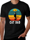 Best Cat Dad Ever Lightweight Cotton T-Shirt – Daily Comfort Graphic Shirt