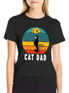 Best Cat Dad Ever Lightweight Cotton T-Shirt – Daily Comfort Graphic Shirt