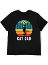 Best Cat Dad Ever Lightweight Cotton T-Shirt – Daily Comfort Graphic Shirt