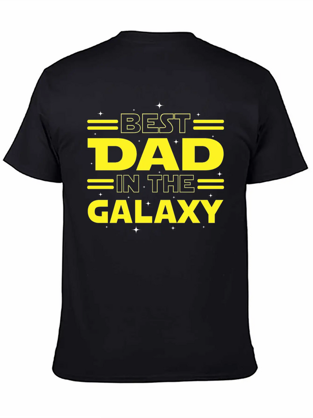 Best Dad In The Galaxy Lightweight Cotton T-Shirt – Daily Comfort Graphic Shirt