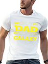 Best Dad In The Galaxy Lightweight Cotton T-Shirt – Daily Comfort Graphic Shirt