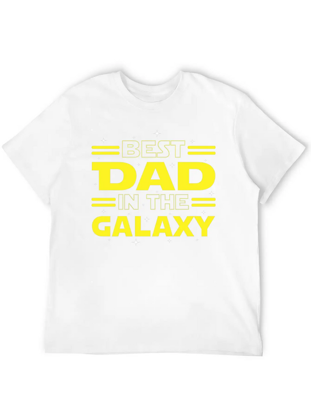 Best Dad In The Galaxy Lightweight Cotton T-Shirt – Daily Comfort Graphic Shirt