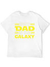 Best Dad In The Galaxy Lightweight Cotton T-Shirt – Daily Comfort Graphic Shirt