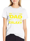 Best Dad In The Galaxy Lightweight Cotton T-Shirt – Daily Comfort Graphic Shirt