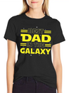 Best Dad In The Galaxy Lightweight Cotton T-Shirt – Daily Comfort Graphic Shirt