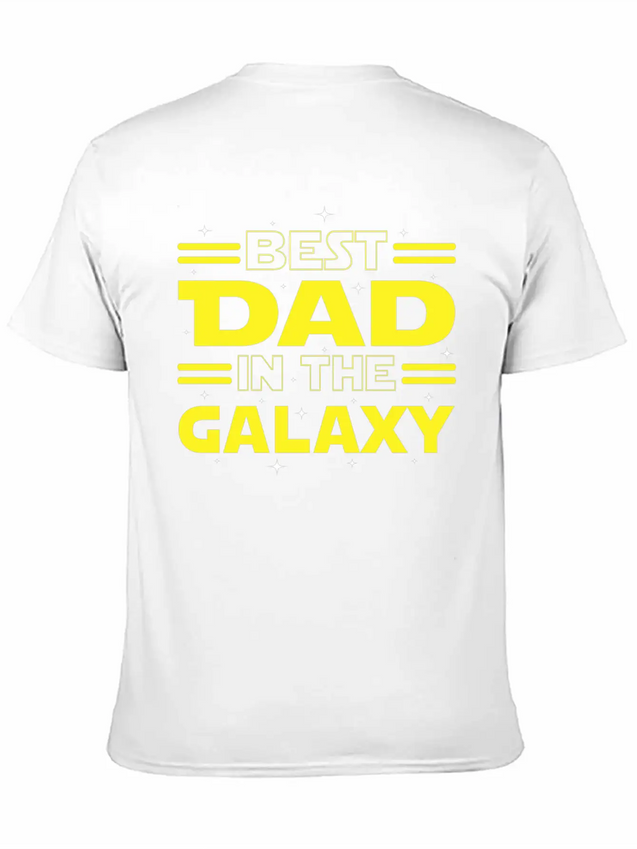 Best Dad In The Galaxy Lightweight Cotton T-Shirt – Daily Comfort Graphic Shirt