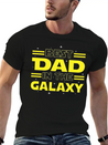 Best Dad In The Galaxy Lightweight Cotton T-Shirt – Daily Comfort Graphic Shirt