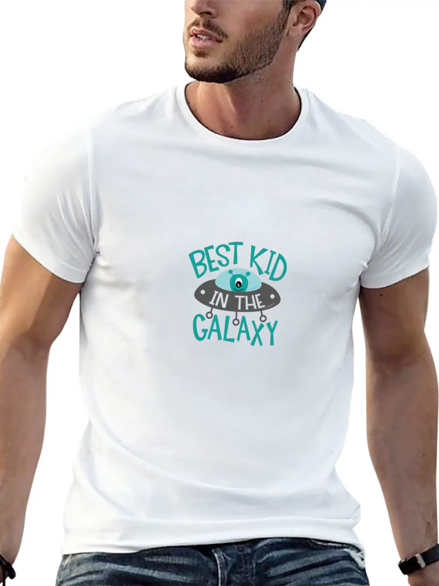 Best Kid In The Galaxy Lightweight Cotton T-Shirt – Daily Comfort Graphic Shirt