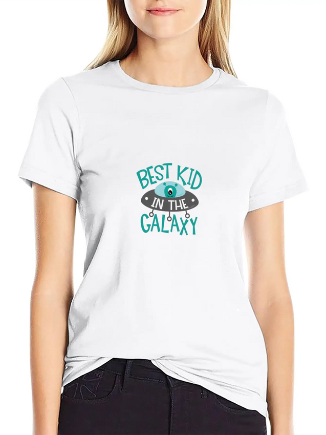 Best Kid In The Galaxy Lightweight Cotton T-Shirt – Daily Comfort Graphic Shirt