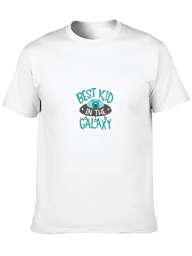 Best Kid In The Galaxy Lightweight Cotton T-Shirt – Daily Comfort Graphic Shirt