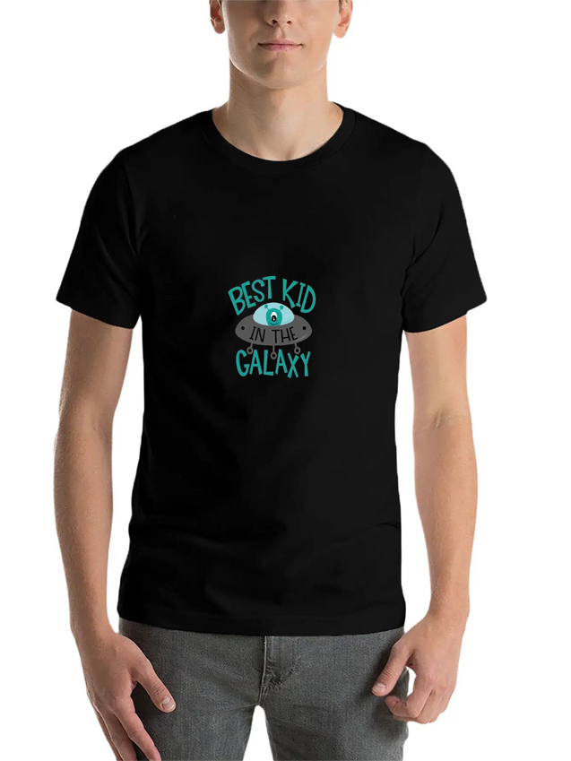 Best Kid In The Galaxy Lightweight Cotton T-Shirt – Daily Comfort Graphic Shirt