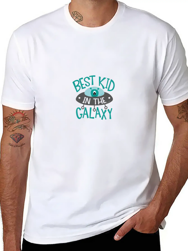 Best Kid In The Galaxy Lightweight Cotton T-Shirt – Daily Comfort Graphic Shirt