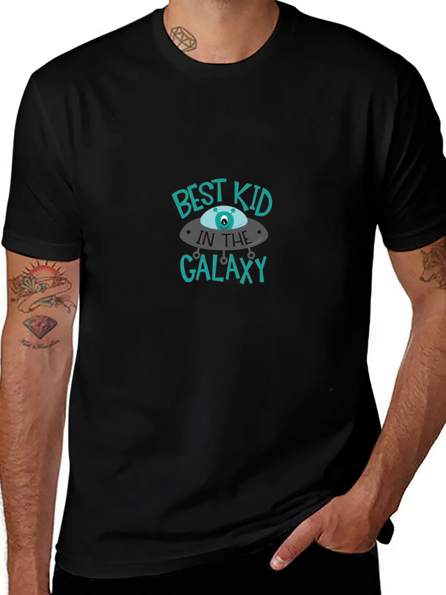 Best Kid In The Galaxy Lightweight Cotton T-Shirt – Daily Comfort Graphic Shirt
