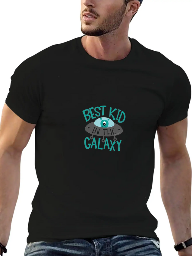 Best Kid In The Galaxy Lightweight Cotton T-Shirt – Daily Comfort Graphic Shirt