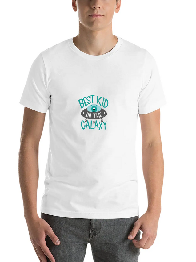 Best Kid In The Galaxy Lightweight Cotton T-Shirt – Daily Comfort Graphic Shirt