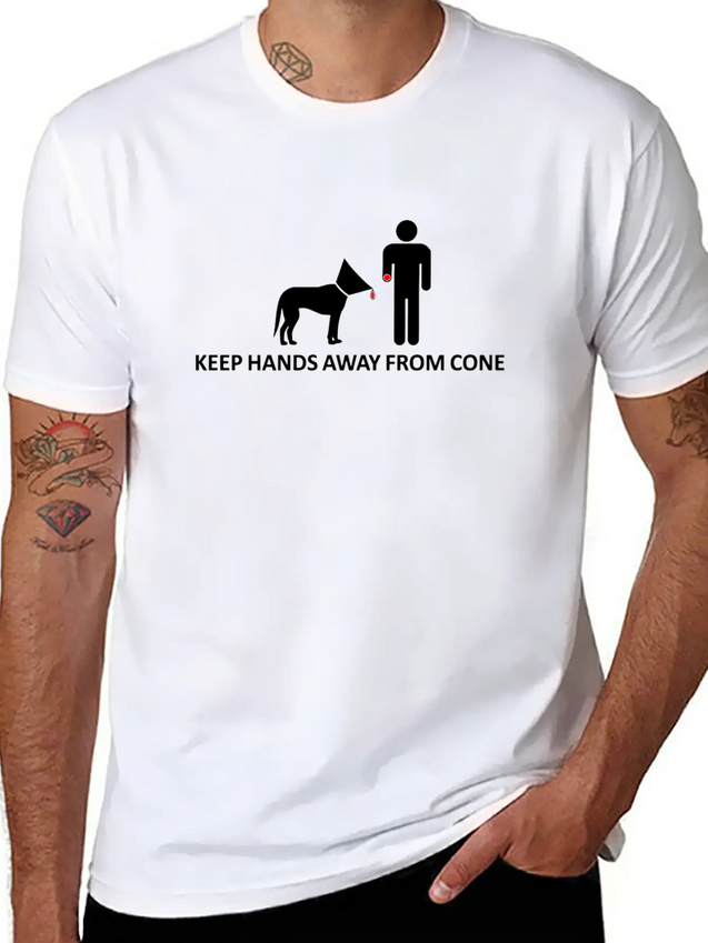 Beware Of The Cone Lightweight Cotton T-Shirt – Daily Comfort Graphic Shirt