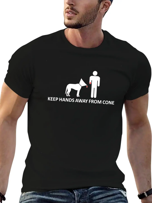 Beware Of The Cone Lightweight Cotton T-Shirt – Daily Comfort Graphic Shirt