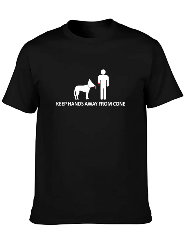 Beware Of The Cone Lightweight Cotton T-Shirt – Daily Comfort Graphic Shirt
