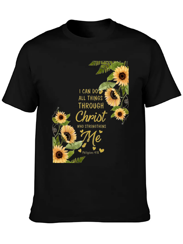 Bible Verses Lightweight Cotton T-Shirt – Daily Comfort Graphic Shirt