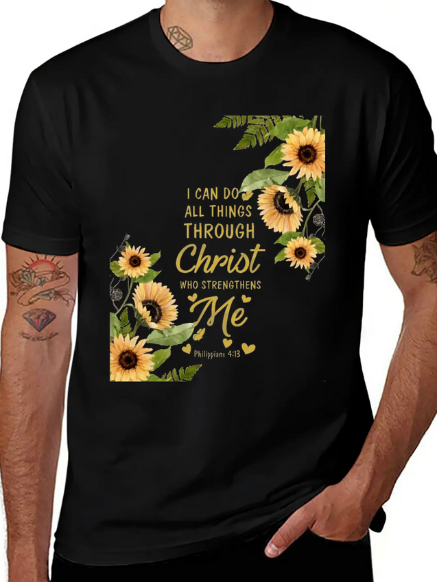 Bible Verses Lightweight Cotton T-Shirt – Daily Comfort Graphic Shirt