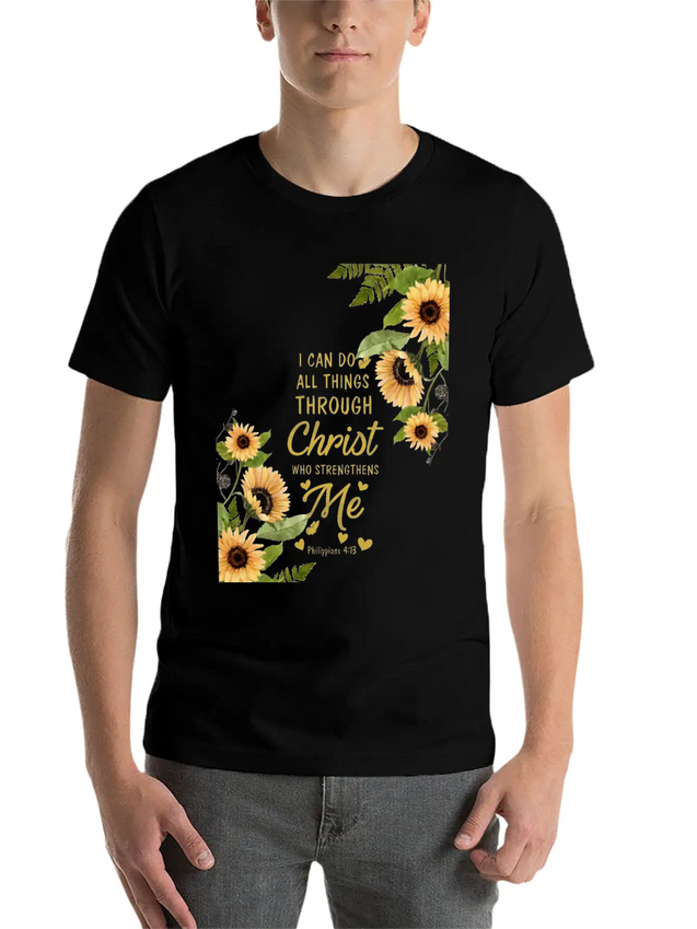 Bible Verses Lightweight Cotton T-Shirt – Daily Comfort Graphic Shirt