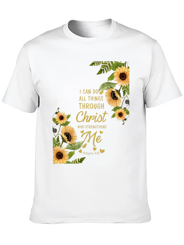 Bible Verses Lightweight Cotton T-Shirt – Daily Comfort Graphic Shirt