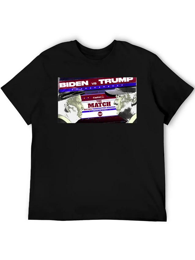 Biden Vs Trump The Match Golf Shirt Lightweight Cotton T-Shirt – Daily Comfort Graphic Shirt