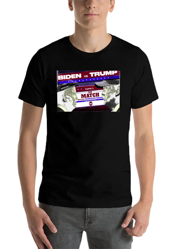 Biden Vs Trump The Match Golf Shirt Lightweight Cotton T-Shirt – Daily Comfort Graphic Shirt