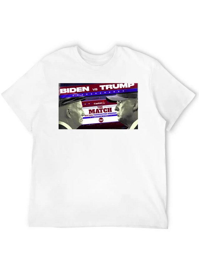 Biden Vs Trump The Match Golf Shirt Lightweight Cotton T-Shirt – Daily Comfort Graphic Shirt