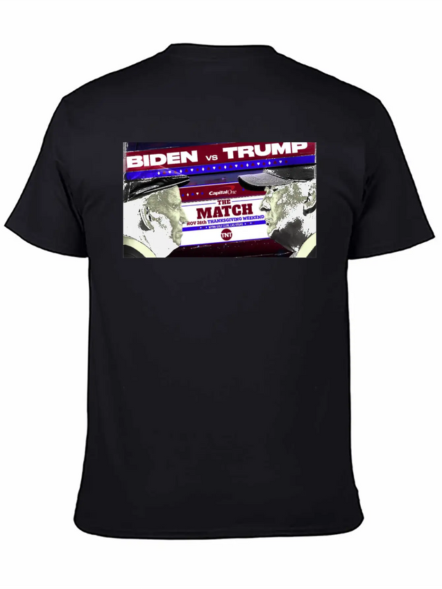 Biden Vs Trump The Match Golf Shirt Lightweight Cotton T-Shirt – Daily Comfort Graphic Shirt