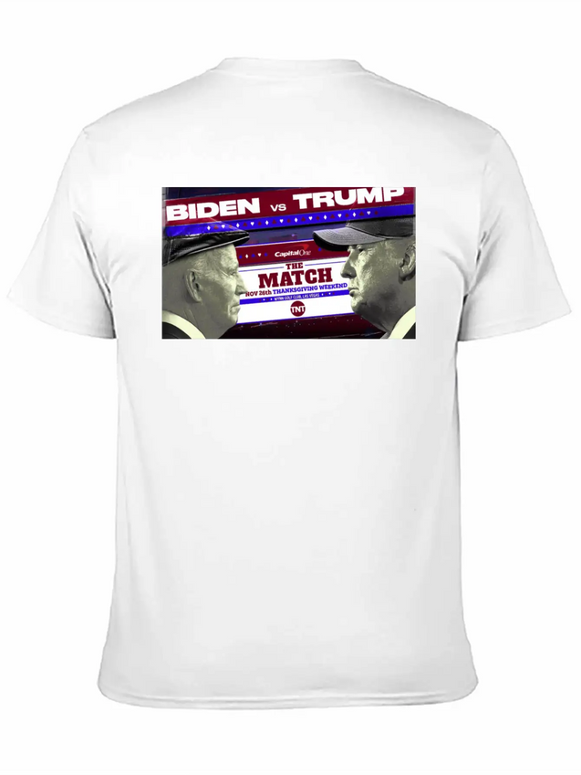 Biden Vs Trump The Match Golf Shirt Lightweight Cotton T-Shirt – Daily Comfort Graphic Shirt