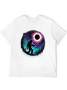 Bigfoot Total Solar Eclipse 2024 Lightweight Cotton T-Shirt – Daily Comfort Graphic Shirt
