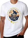 Biking With Dad Lightweight Cotton T-Shirt – Daily Comfort Graphic Shirt