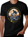 Biking With Dad Lightweight Cotton T-Shirt – Daily Comfort Graphic Shirt