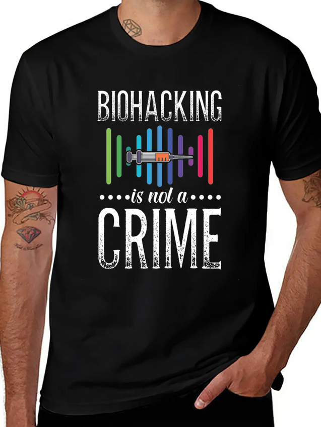 Biotechnology, Medicine, Stem Cells, Biohackers Lightweight Cotton T-Shirt – Daily Comfort Graphic Shirt