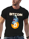 Bitcoin Coin-Crypto Astronaut IN THE MOON Lightweight Cotton T-Shirt – Daily Comfort Graphic Shirt