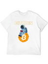 Bitcoin Coin-Crypto Astronaut IN THE MOON Lightweight Cotton T-Shirt – Daily Comfort Graphic Shirt